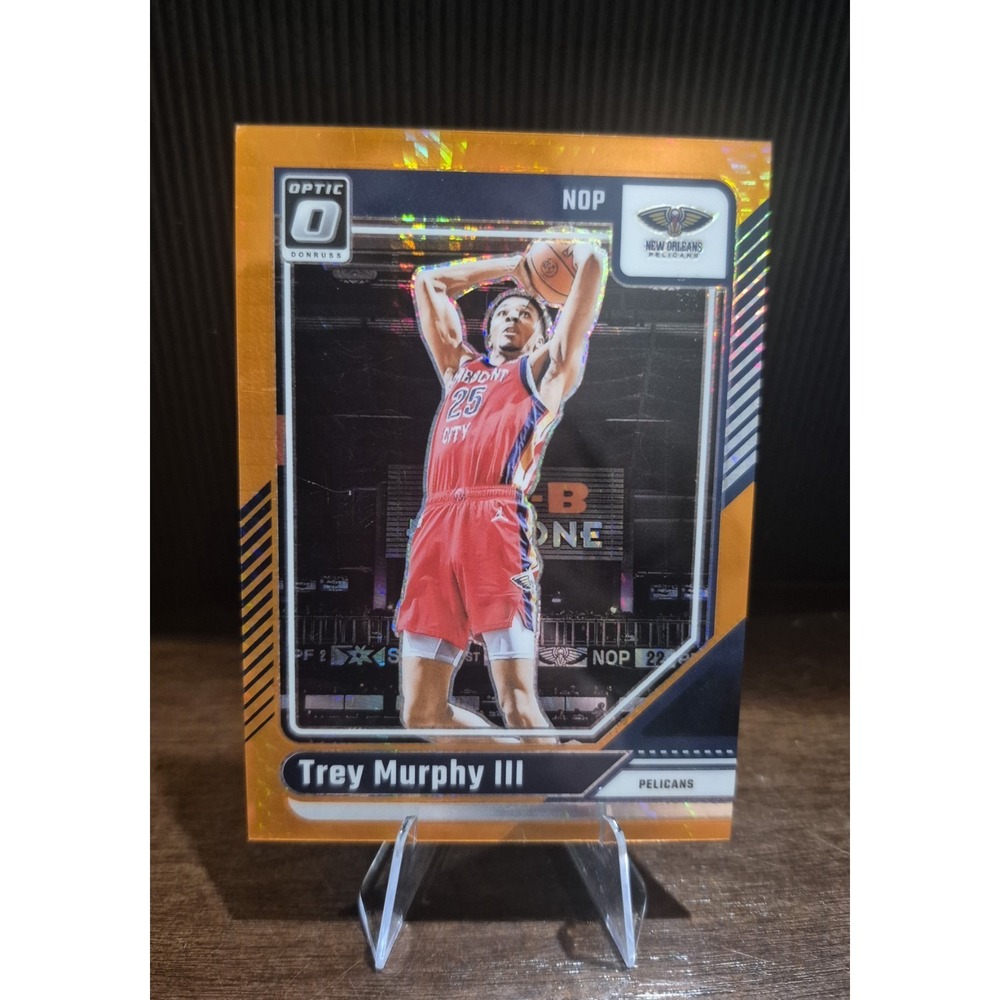 2025 Donruss Optic Trey Murphy III #179 Orange Hyper /299  New Orleans Pelicans